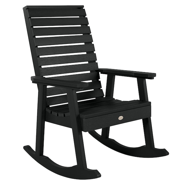 Highwood Usa Weatherly Rocking Chair Outdoor Furniture for Patio, Backyard, Garden AD-RKCH2-BKE - main